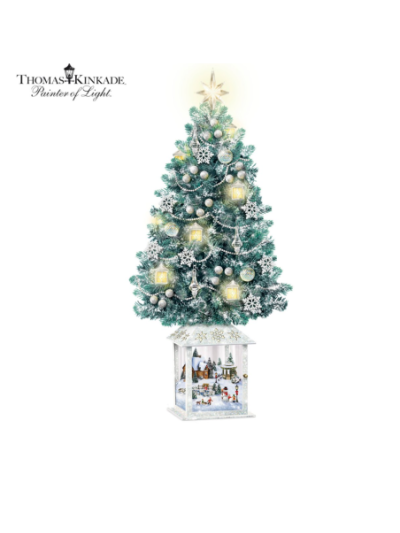 Thomas Kinkade 'Festival Of Lights' Illuminated Tabletop Christmas Tree