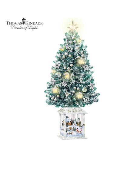 Thomas Kinkade 'Festival Of Lights' Illuminated Tabletop Christmas Tree