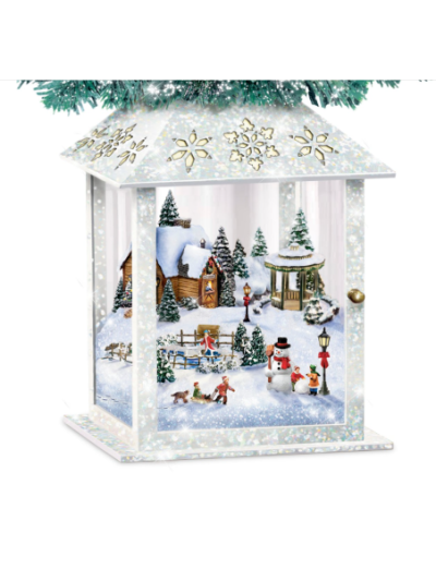 Thomas Kinkade 'Festival Of Lights' Illuminated Tabletop Christmas Tree