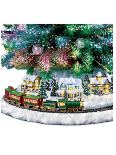 Thomas Kinkade Holiday Sparkle Lit Tabletop Tree