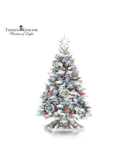 Thomas Kinkade Reflections Of The Season Tabletop Tree