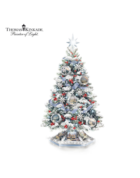 Thomas Kinkade Reflections Of The Season Tabletop Tree