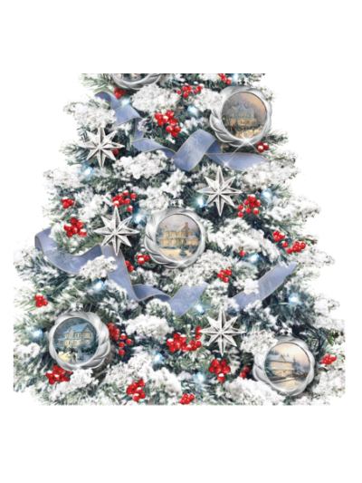 Thomas Kinkade Reflections Of The Season Tabletop Tree