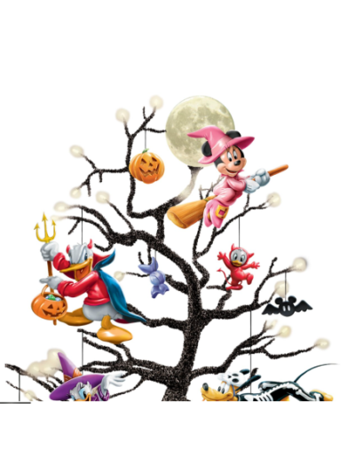 Disney Trick Or Treat Halloween Tabletop Tree