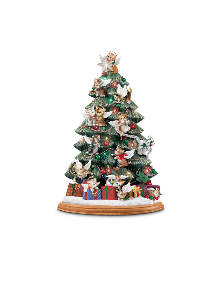 Jürgen Scholz Purr-fect Holiday Tabletop Christmas Tree