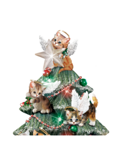 Jürgen Scholz Purr-fect Holiday Tabletop Christmas Tree