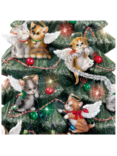 Jürgen Scholz Purr-fect Holiday Tabletop Christmas Tree