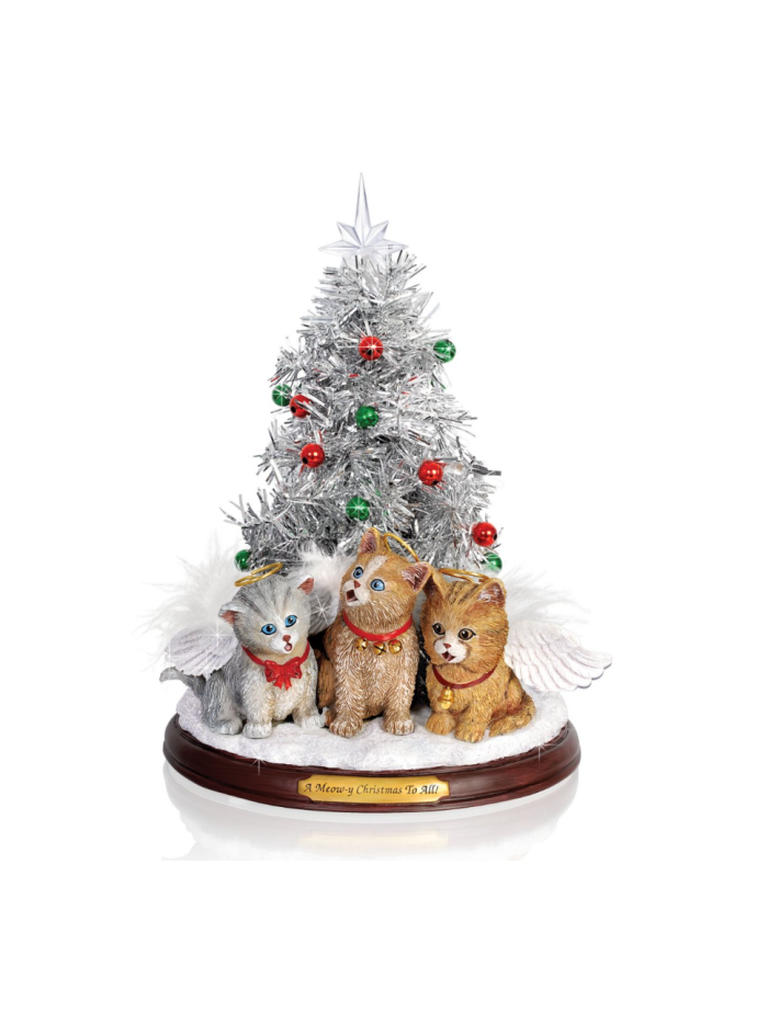 Jürgen Scholz A Meow-y Christmas To All Tabletop Christmas Tree