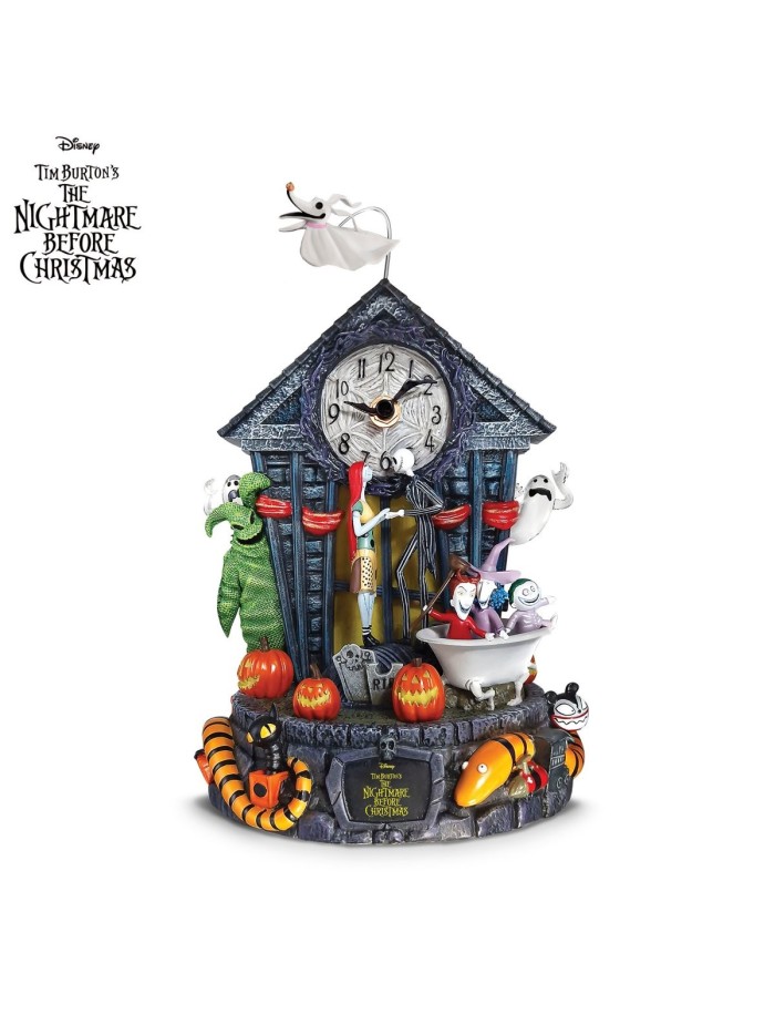 Disney Tim Burton's The Nightmare Before Christmas Centrepiece 30th Anniversary Clock