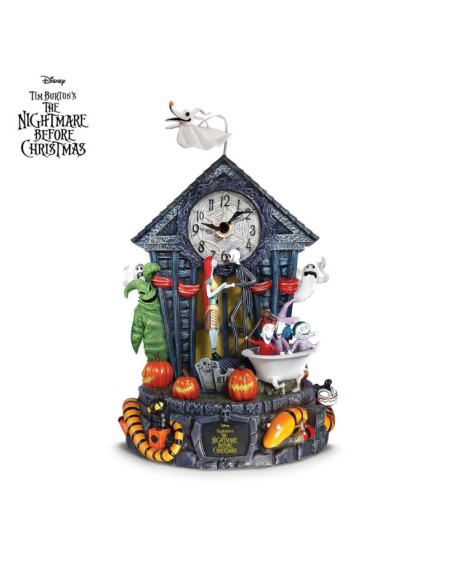 Disney Tim Burton's The Nightmare Before Christmas Centrepiece 30th Anniversary Clock