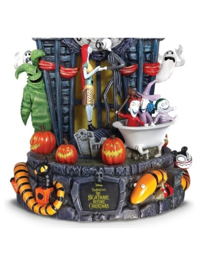 Disney Tim Burton's The Nightmare Before Christmas Centrepiece 30th Anniversary Clock