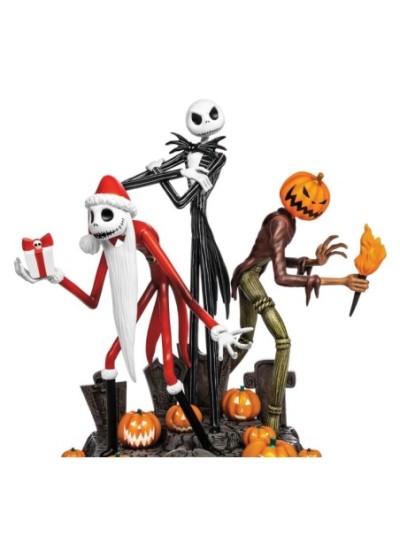 Disney Tim Burton's The Nightmare Before Christmas Jack Skellington King Of Fright Sculpture