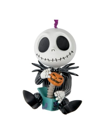 Disney Tim Burton's The Nightmare Before Christmas Jack And Sally Holiday Ornament Duo Set