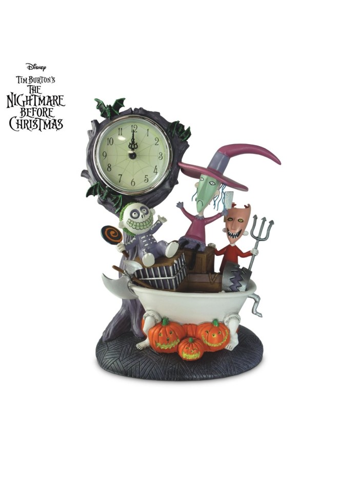 Disney Tim Burton's The Nightmare Before Christmas Trio Of Terror Collector Clock