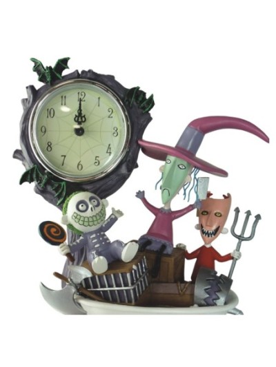 Disney Tim Burton's The Nightmare Before Christmas Trio Of Terror Collector Clock