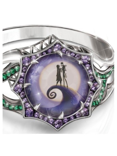 Disney Tim Burton's The Nightmare Before Christmas Magic At Midnight Ladies Ring