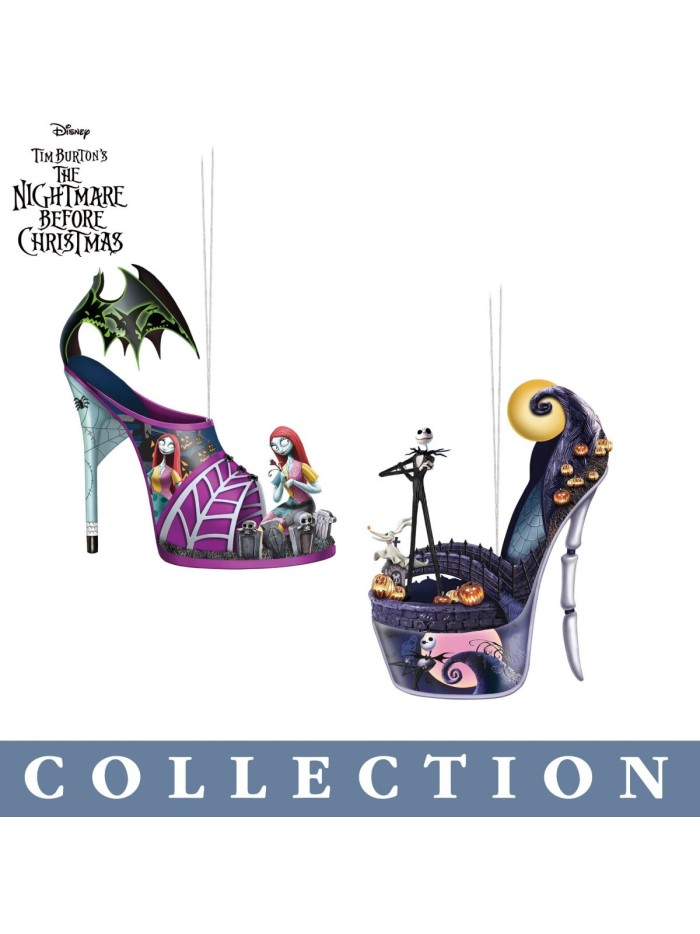 Disney Tim Burton's The Nightmare Before Christmas Delightfully Frightful Ornament Collection