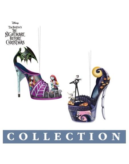 Disney Tim Burton's The Nightmare Before Christmas Delightfully Frightful Ornament Collection