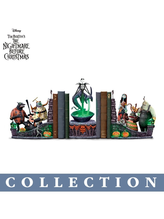 Disney Tim Burton's The Nightmare Before Christmas Bookend Collection