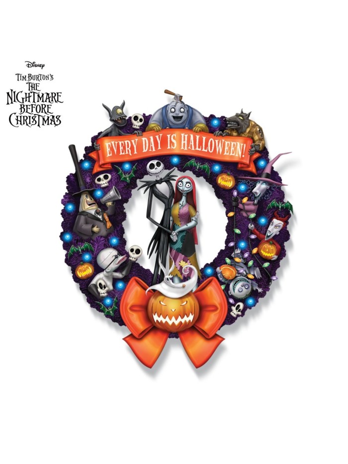 Disney Tim Burton's The Nightmare Before Christmas Every Day Is Halloween Wreath