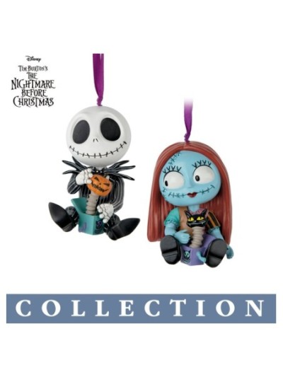 Disney Tim Burton's The Nightmare Before Christmas Merry Scary Holiday Ornament Collection