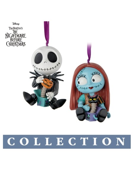 Disney Tim Burton's The Nightmare Before Christmas Merry Scary Holiday Ornament Collection