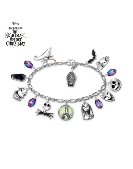 Disney Tim Burton's The Nightmare Before Christmas Moonlight Fright Bracelet