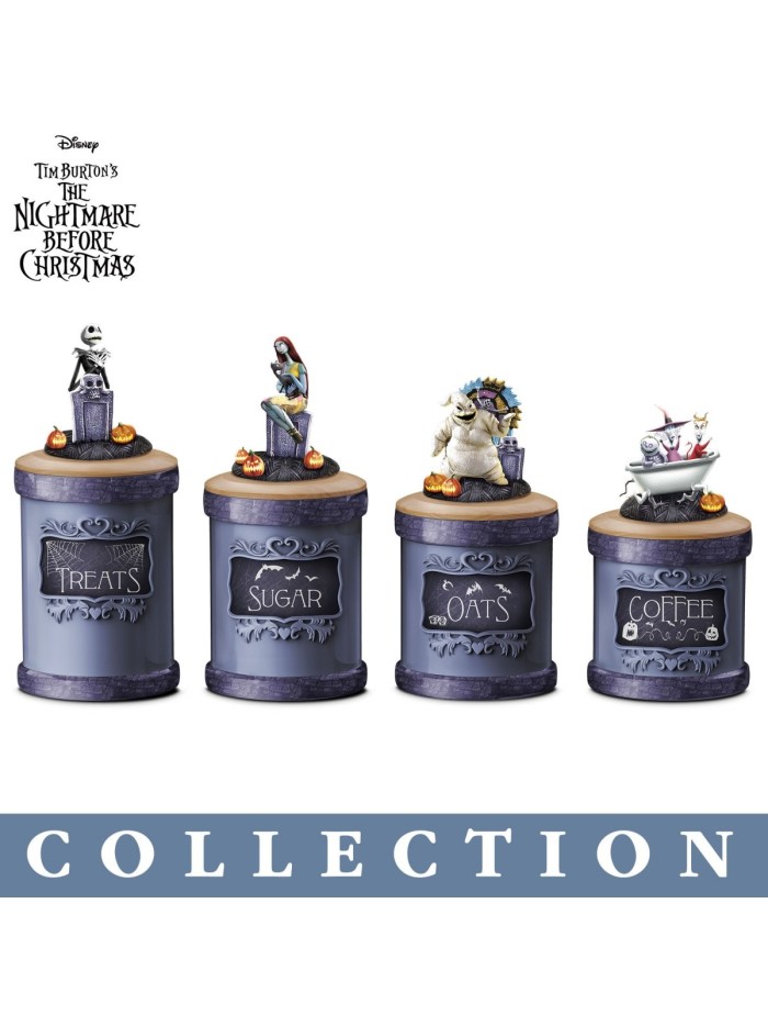 Disney Tim Burton's The Nightmare Before Christmas Kitchen Canister Collection