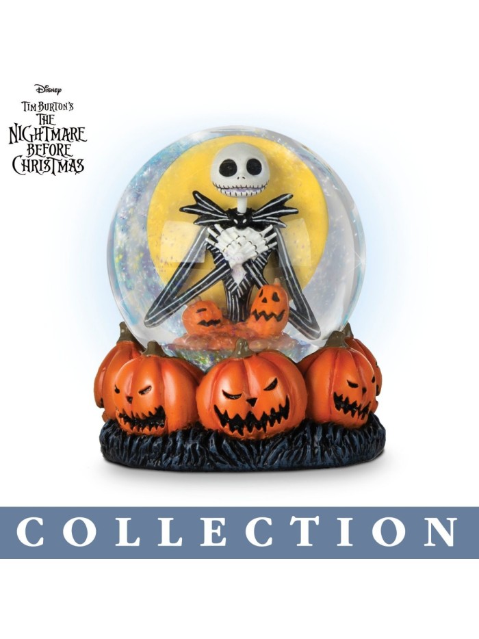 Disney Tim Burton's The Nightmare Before Christmas Glitter Globe Collection