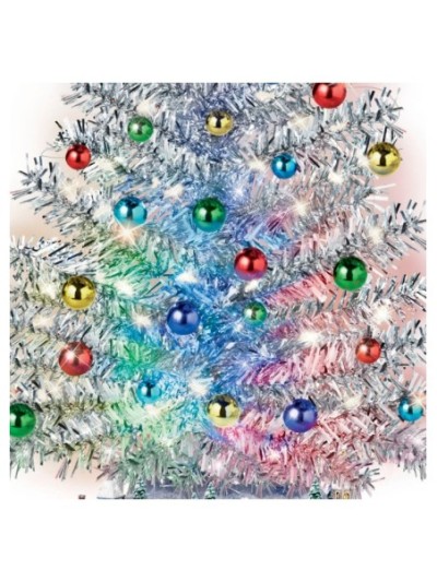 Thomas Kinkade Silver Blessings Tabletop Tree