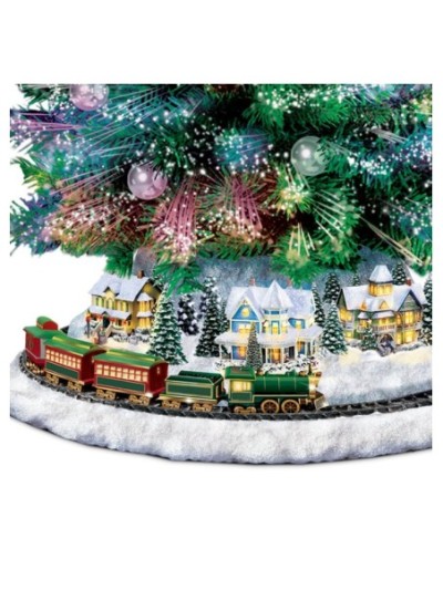 Thomas Kinkade Holiday Sparkle Lit Tabletop Tree