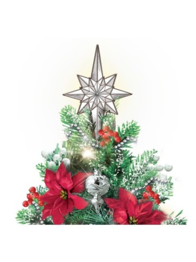 Thomas Kinkade The Warm Glow Of Christmas Always in Bloom Tabletop Tree