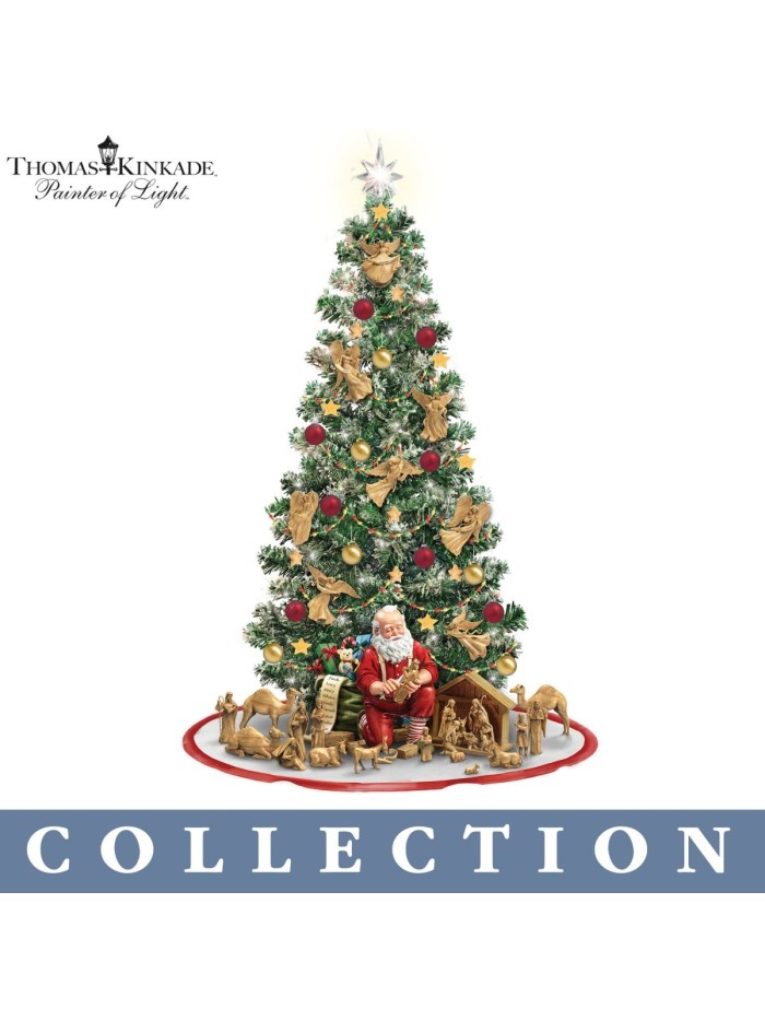 True Meaning Of Christmas Pre-Lit Nativity Tree Collection