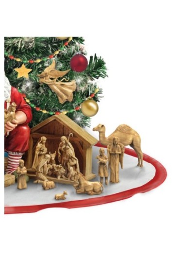 True Meaning Of Christmas Pre-Lit Nativity Tree Collection