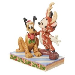 Disney Traditions Mickey et Pluto Santas Disneyland Paris