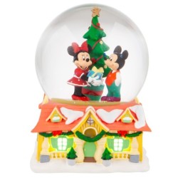 Disney Dept.56 Figurine Snowball Lumineux Mickey Et Minnie A Noel