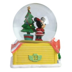 Disney Dept.56 Figurine Snowball Lumineux Mickey Et Minnie A Noel