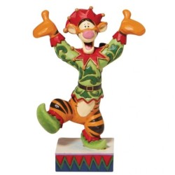 Figurine Disney Jim Shore Winnie l’ourson Tigrou Elfe enjoué