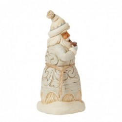 Figurine Wooldland Carved Père Noël Avec Sa Pipe