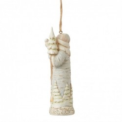 Figurine Suspension Père Noël Hibou White Woodland