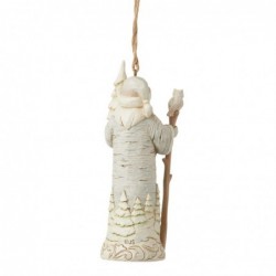 Figurine Suspension Père Noël Hibou White Woodland