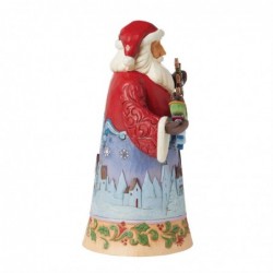 Figurine Père Noël Dans Le Ciel Nocturne