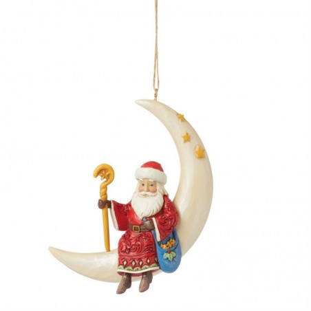 Figurine Suspension Père Noël Lune