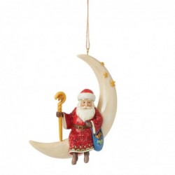 Figurine Suspension Père Noël Lune