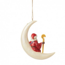 Figurine Suspension Père Noël Lune